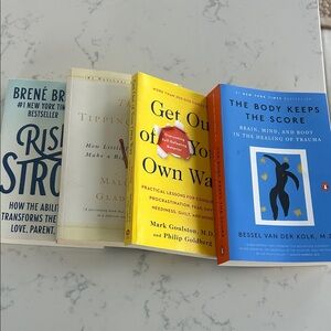 Assorted Paperback Self-Help Books - The Body Keeps The Score and others!